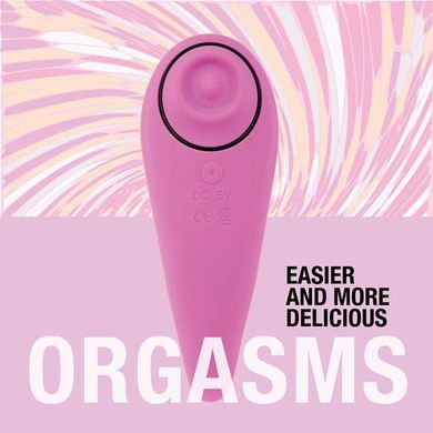 Пульсатор для клітора плюс вібратор FeelzToys - FemmeGasm Tapping & Tickling Vibrator Pink SO4579 фото