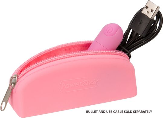 Сумка для хранения секс-игрушек PowerBullet - Silicone Storage Zippered Bag Pink SO5560 фото