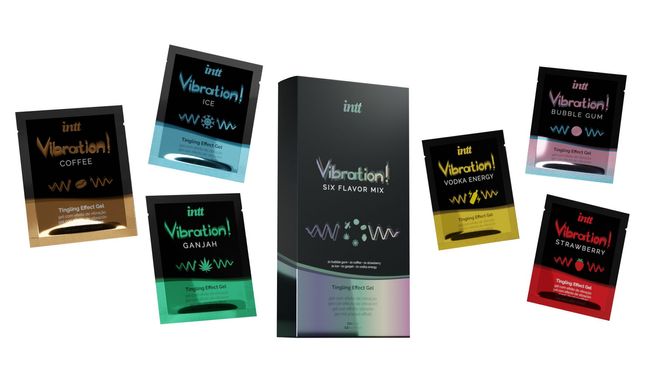 Набір пробників рідкого вібратора Intt Vibration Six Flavor Mix (12 по 5 мл) SO3803 фото