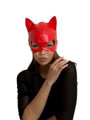 Лакированная маска "Кошка" D&A красная SO7517 фото