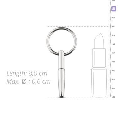 Полый уретральный стимулятор Sinner Gear Unbendable — Hollow Penis Plug, длина 4 см, диаметр 8 мм SO4580 фото