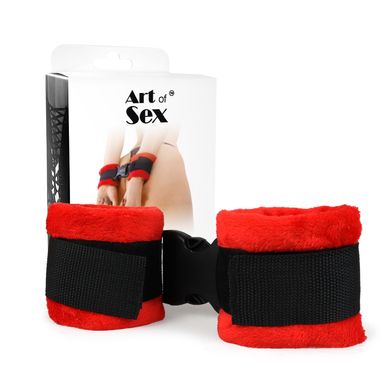 Наручники Art of Sex - Handcuffs Soft Touch Красные SO8497 фото