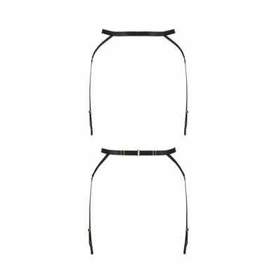 Пояс-стрепы с подвязками для чулок MEGGY GARTER BELT black L/XL - Passion Exclusive PS27707 фото