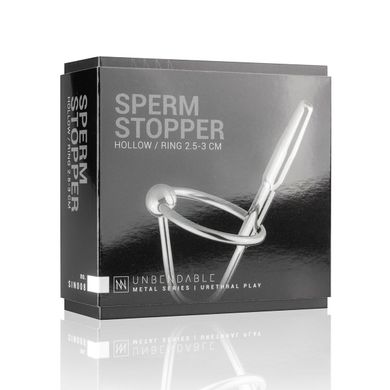 Уретральный стимулятор Sinner Gear Unbendable — Sperm Stopper Hollow Ring, 2 кольца (2,5 см и 3 см) SO4581 фото
