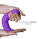 Дилдо з присоскою Adrien Lastic Hitsens 3 Purple, відмінно для страпона, діам. 4,1см, довжина 18,2см AD24023 фото 3